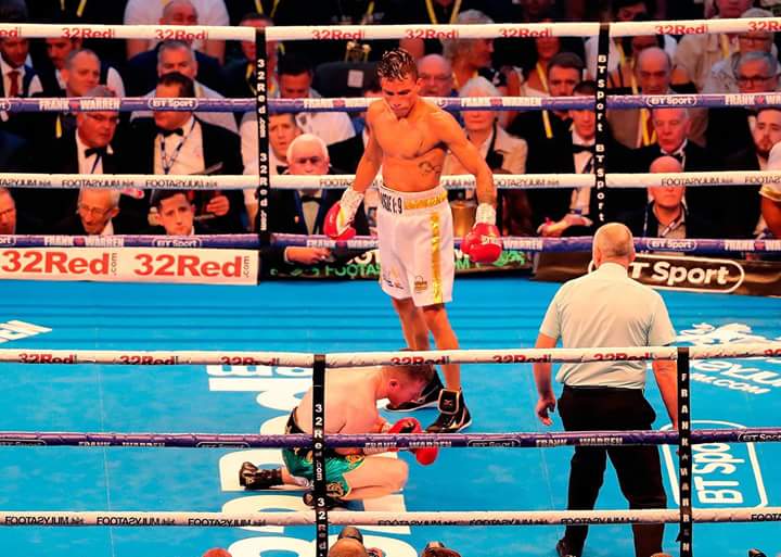 Gracias Dios por esta victoria. Ha sido una noche especial en Belfast. Agradezco cada una de sus oraciones. Espero se mejore mi amigo <a href="/paddyb_ireland/">Paddy Barnes OLY</a>