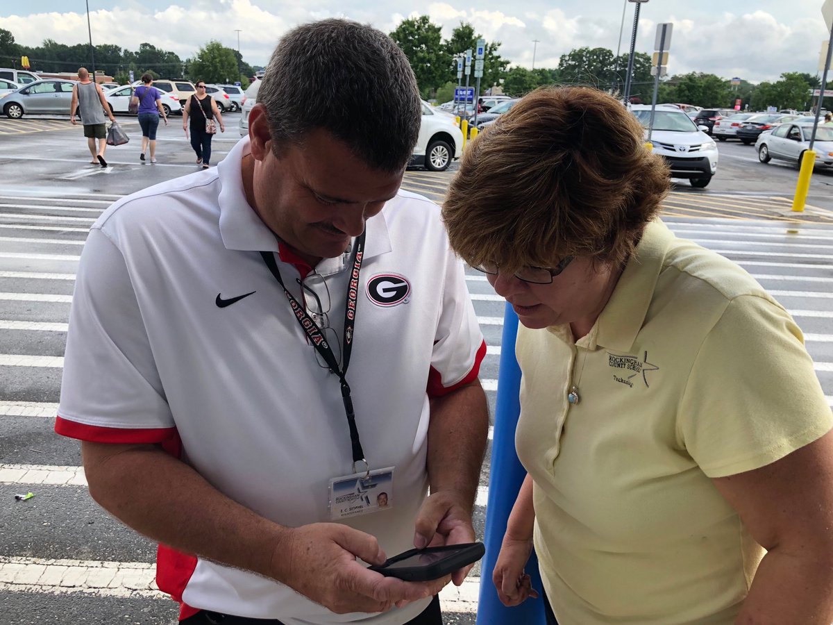 Rodney Shotwell (@chevy20000) on Twitter photo <a href="/ecstophel/">EC</a> learning to tweet from <a href="/KMSensenich/">Kacey Sensenich</a> at the Stuff the Bus event this afternoon. <a href="/RCS_NC/">Rockingham County Schools</a> <a href="/ecstophel/">EC</a> learning to tweet from <a href="/KMSensenich/">Kacey Sensenich</a> at the Stuff the Bus event this afternoon. <a href="/RCS_NC/">Rockingham County Schools</a>