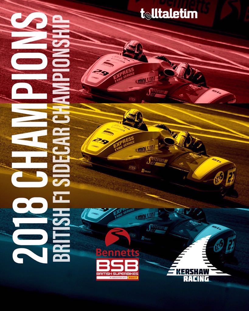 KershawRacing29's tweet photo. We'd like to say a big thank you to everyone who has supported and  followed us over the years. A big thank you to @OfficialBSB and @RKB_F1_Sidecars, of course. And a special thanks to our sponsors, @KcpLtdUK @molson_group @SantanderSalt @fuchs_silkolene  🏆🏆😁😁 https://t.co/i9QJ63MKx3