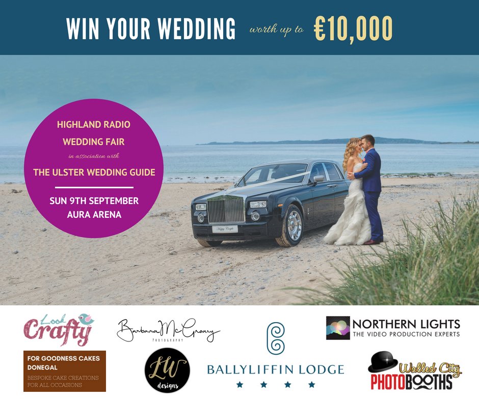 Exciting stuff!  Have you checked out your Chance to #WinYourWedding with @UlsterWeddings &amp; @HighlandRadio this September. See more: buff.ly/2vSrOgC #Inishowen #Derry #Omagh #Strabane