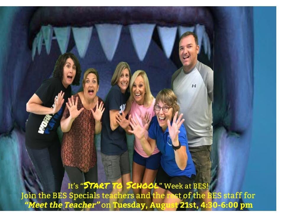 You thought “Shark Week” was exciting! Join Brevard Elementary for Meet the Teacher Tuesday, August 21st, 4:30-6:00 pm <a href="/BrevardBees/">Brevard Elementary</a> #wereallydontbite #readytodivein #TCSYes