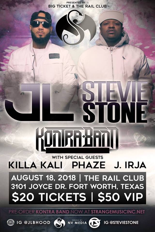 Tonight at @therailclub <a href="/StevieStone09/">Stevie Stone</a>, <a href="/jlbhood/">JL ☁️</a>, <a href="/killakali817/">Killakali817</a>, Phaze and J. Irja!