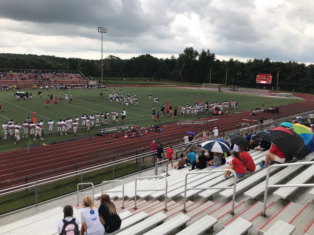 Good crowd out for clarksburg v linganore scrimmage #mocofb