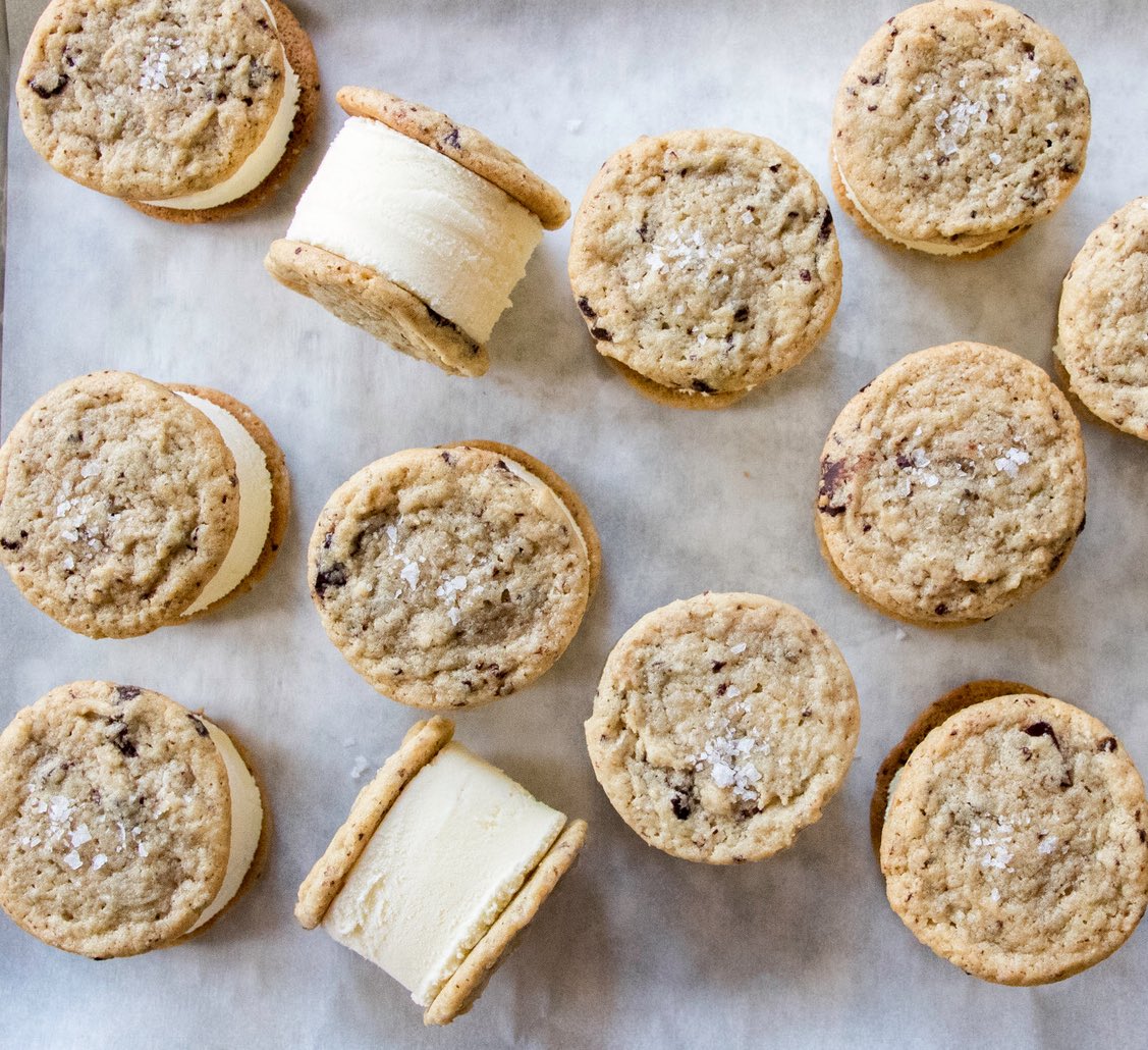 Chocolate chip cookie ice cream sandwiches available at @CenturyLink_Fld ! Look for our orange icicle tricycle at today’s game. Inside, at the local chefs area “stadium street”.
