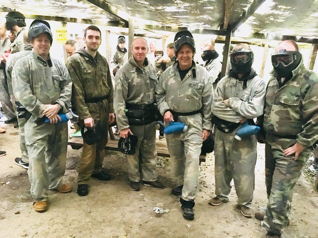 Great days paint balling with our friends from Wiltshire.  On our turf.  We went easy on them, but if you can’t shoot a brother what can you do.... <a href="/SarsenClub/">The Sarsen Club</a> <a href="/PGLSomerset/">Somerset Freemasons</a>