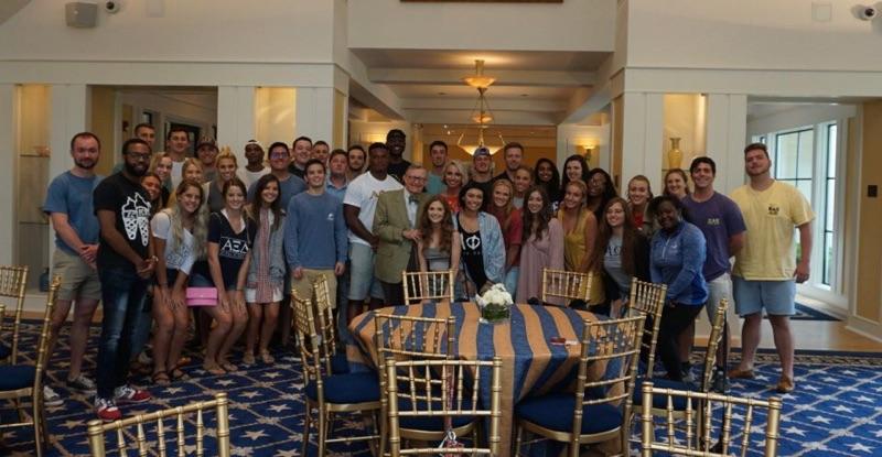 Today a few of our brothers enjoyed having ice cream with President <a href="/gordongee/">E. Gordon Gee</a> while discussing Greek Life on campus. Thanks for having us!