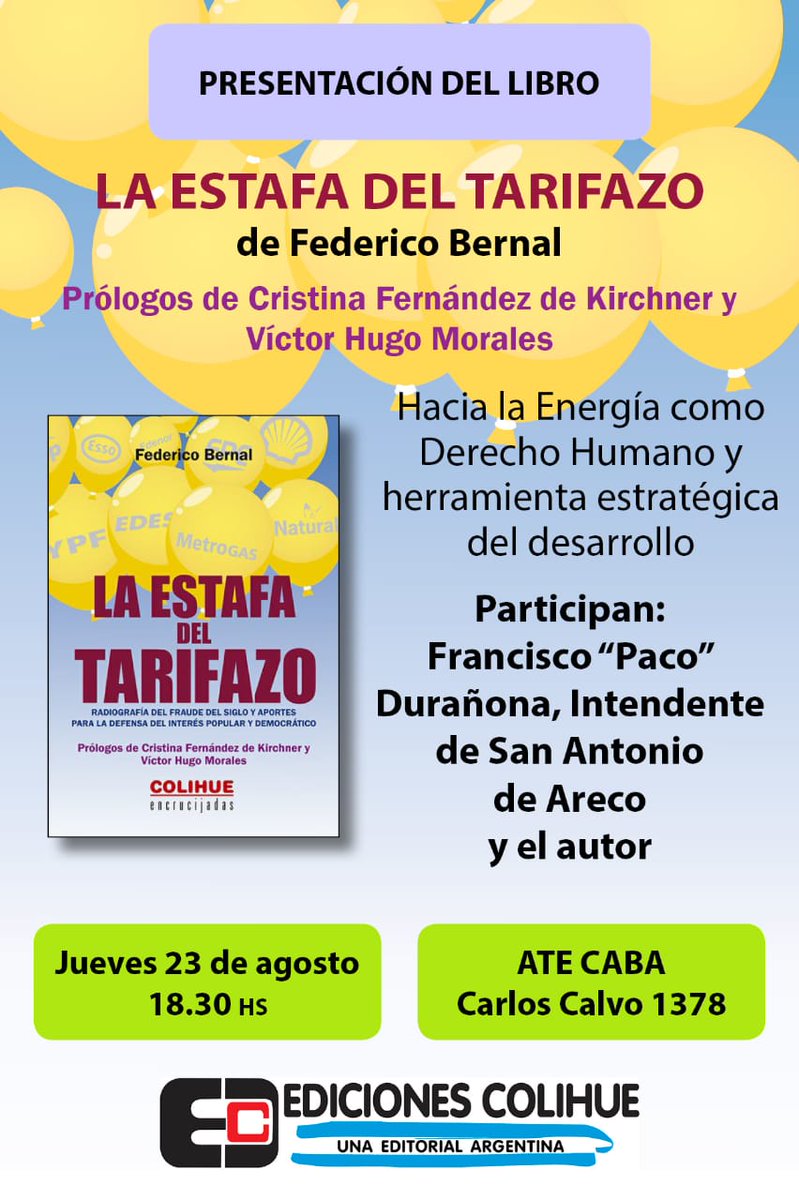 Lupo55's tweet photo. Todas invitadas. Hacia la estatización de los servicios públicos #TarifasJustas #EstadoProtector https://t.co/P5b3EleNlu