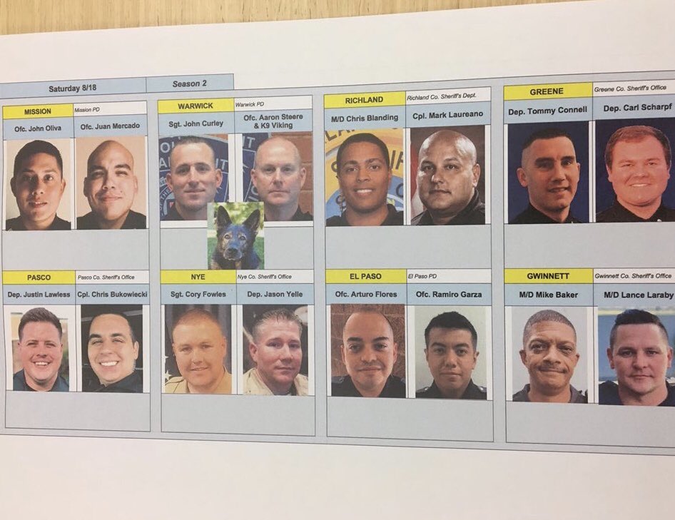 K9sOnPatrolLive's tweet photo. Let’s get ready to roll!😎
#Officername #LivePDFantasyLG

#Oliva
#Mercado
#Curley
#Steere
#Viking
#Blanding
#Laureano
#Connell
#Sharpf
#Lawless
#Bukowieki
#Fowles
#Yelle
#Flores
#Garza
#Baker
#Laraby

@Devildog683 @CurleyWpd 
@LivePDNation @johneo09 @ELSTEVE_OHH @marklaureano989 https://t.co/EHDxIHFCe1