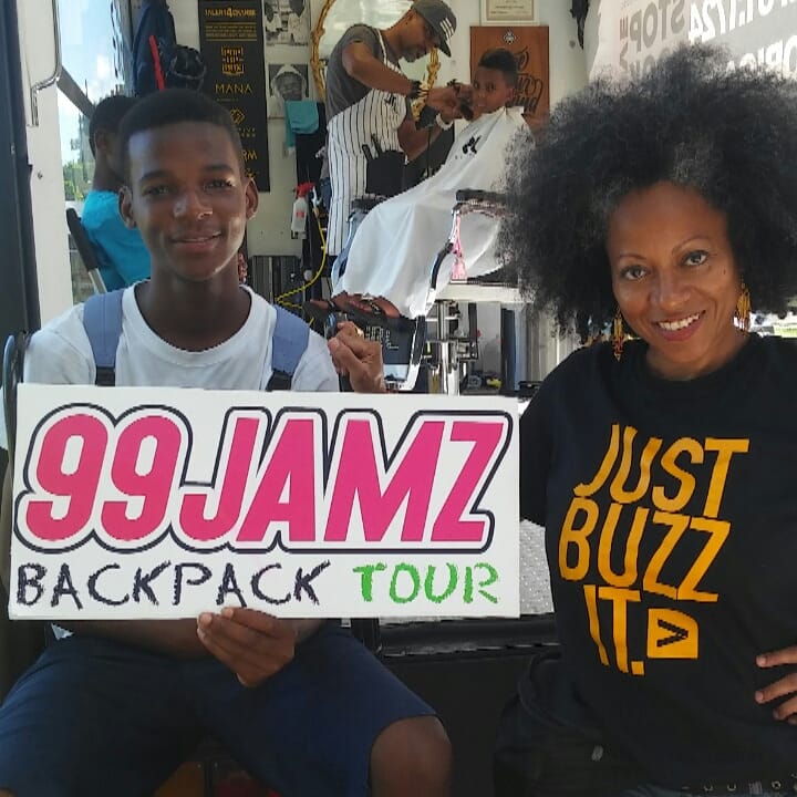 99JAMZ's tweet photo. Shout out to everyone who came through the Lookout Cookout and got hooked up!! Over 500 backpacks were given away! Another successful stop on the backpack tour! @djluckyc @rubensteinlaw @ftccollege #rubensteinlaw #ftccollege #ftcbacktoschool #loco18 #tools4school #99Jamz #WEDR https://t.co/2FIvcQmrl1
