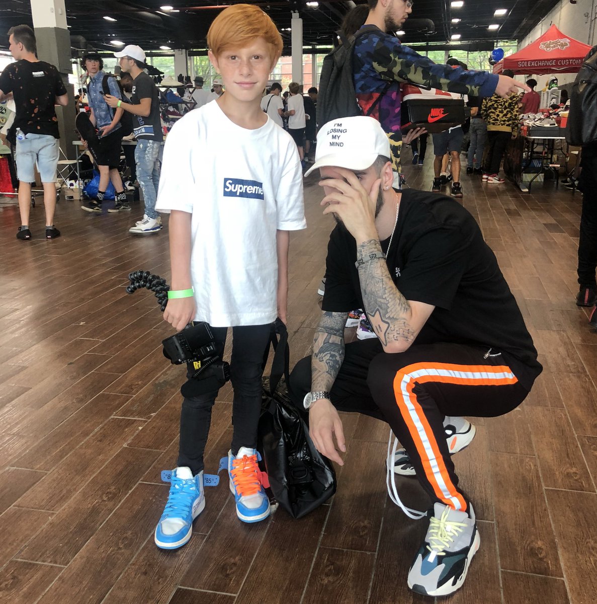 BobbySolez's tweet photo. Me &amp; The Youngest Flexer In The Game Chillen At @SOLEXCHANGESHOW Today!!! https://t.co/zL0kCelHW6