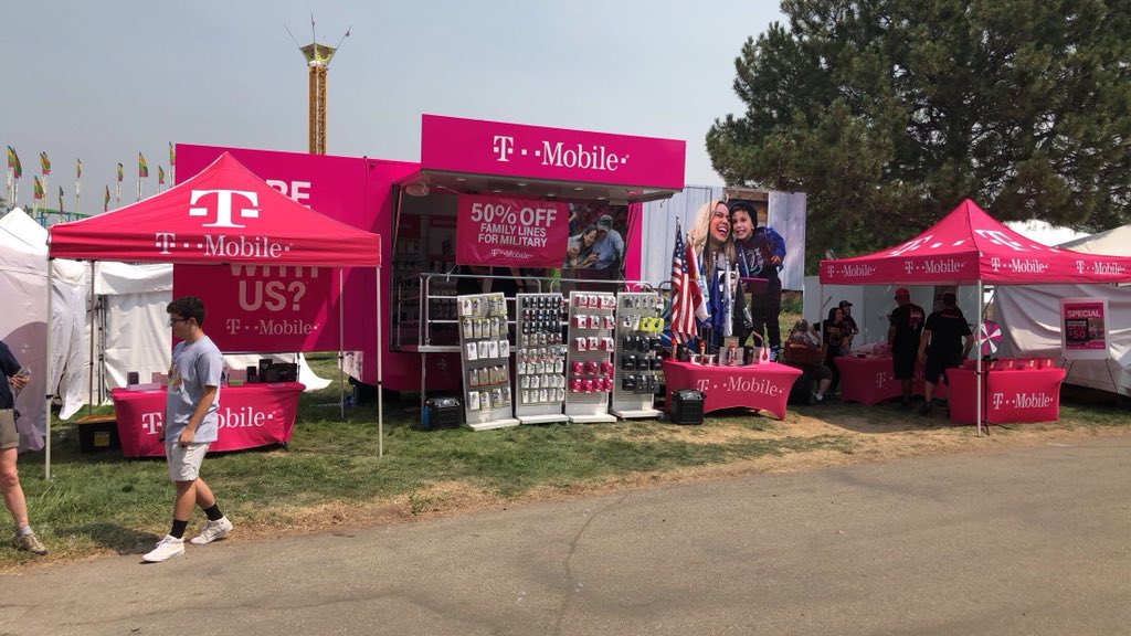 Hanging out with #TMobile at the Western Idaho Fair! #EDUBNation We have an amazing set up and will be here all week!!!