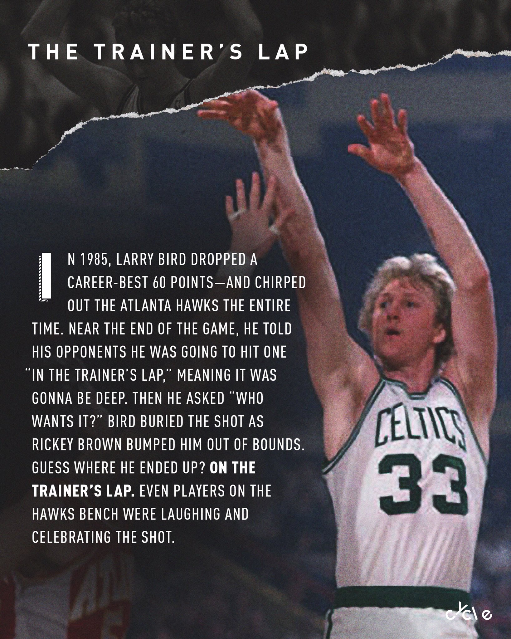 You wouldn't believe what he said': The greatest trash talker ever, Larry  Bird - The Athletic