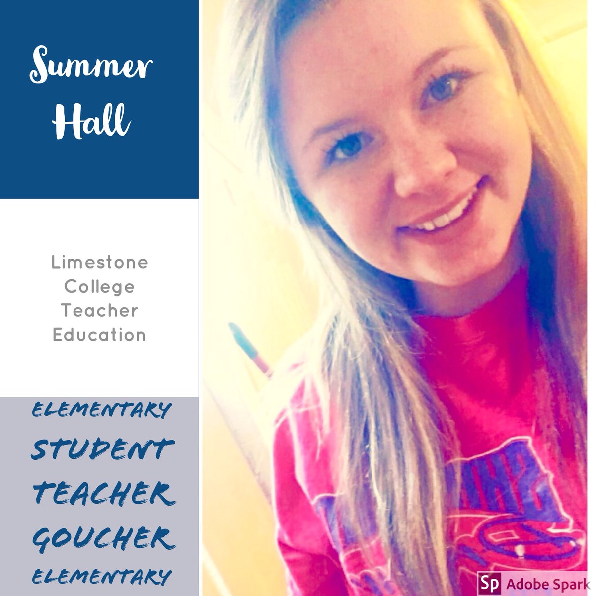 LCTeacherEd's tweet photo. Congratulations, Summer! @LimestoneBernie https://t.co/xlP7U8fhgF