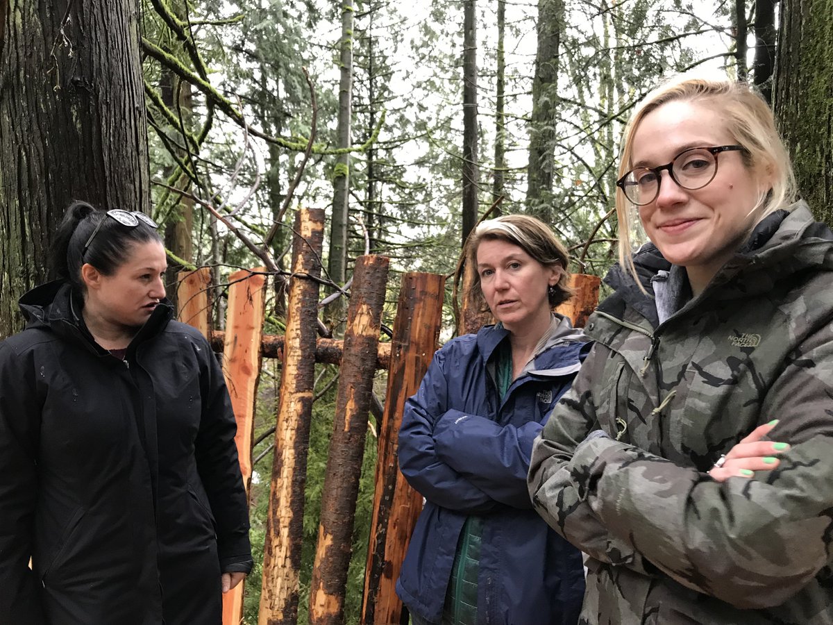Hanging out in Jude’s tree house with Director <a href="/ersatzsarahboyd/">Sarah Boyd</a> and Supervising Producer <a href="/jennydelherpes/">Jenny Klein</a>! #SacredLies #FacebookWatch