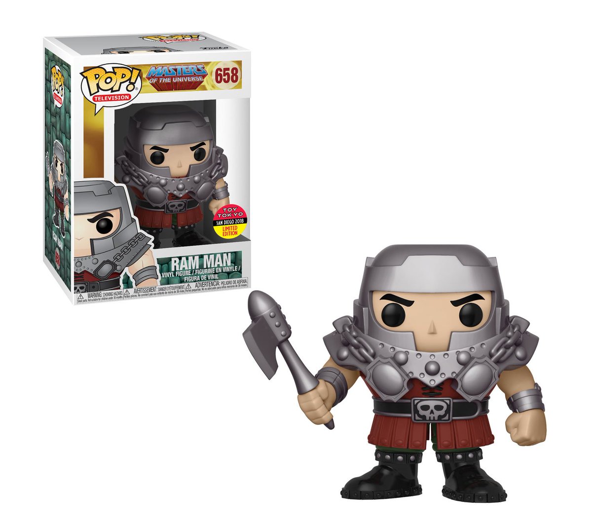 OriginalFunko's tweet image. RT &amp;amp; follow @OriginalFunko for a chance to WIN a #SDCC Exclusive Ram Man Pop! #MOTU