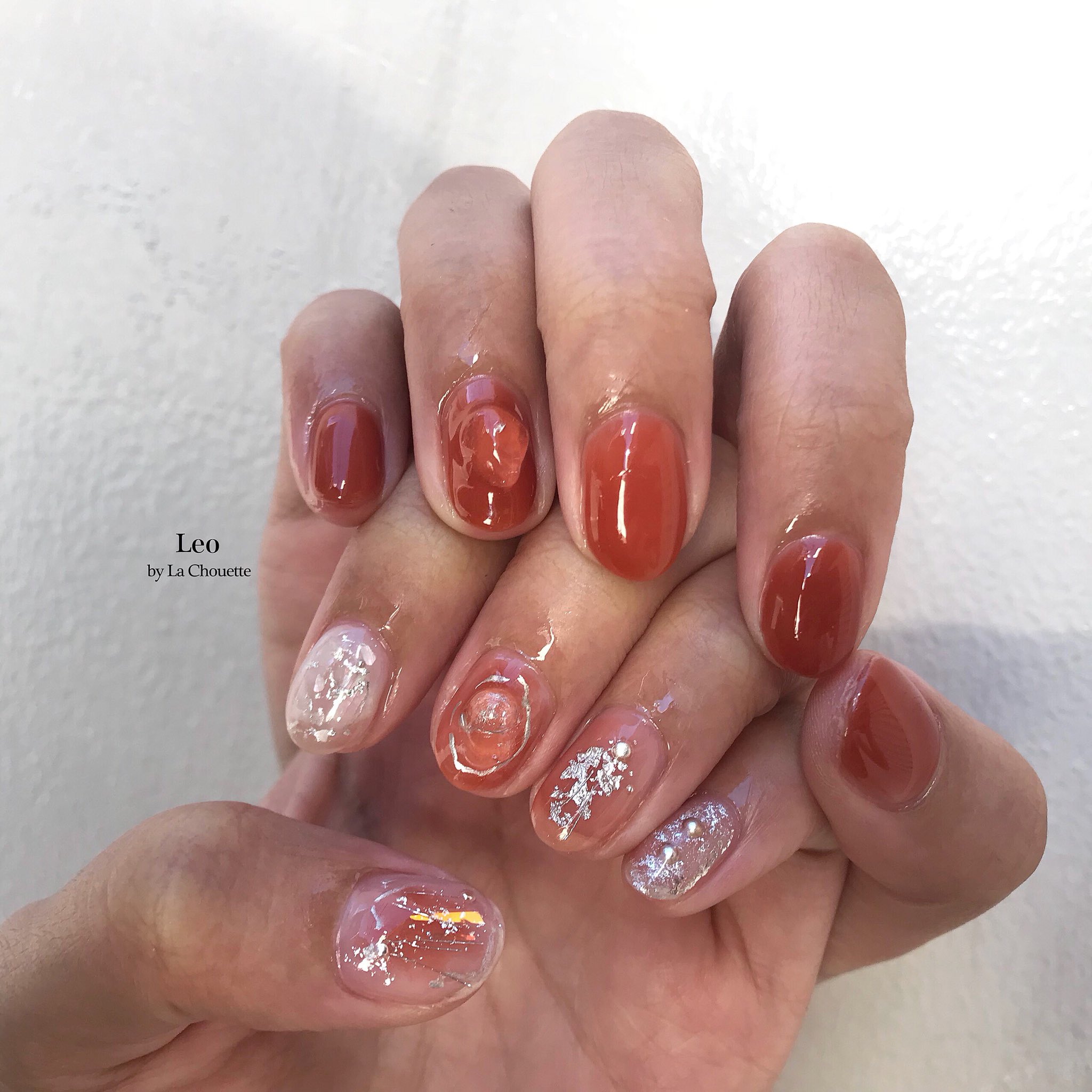 ট ইট র Arima Risa 大阪ネイルサロン 個性的ネイル Ari Nail 5 Art Course 初回 5400 オレンジとシルバーでおまかせ 大阪ネイルサロン 心斎橋ネイルサロン ニュアンスネイル オレンジネイル シルバーネイル 透け感ネイル T Co Mkrfu31e7r