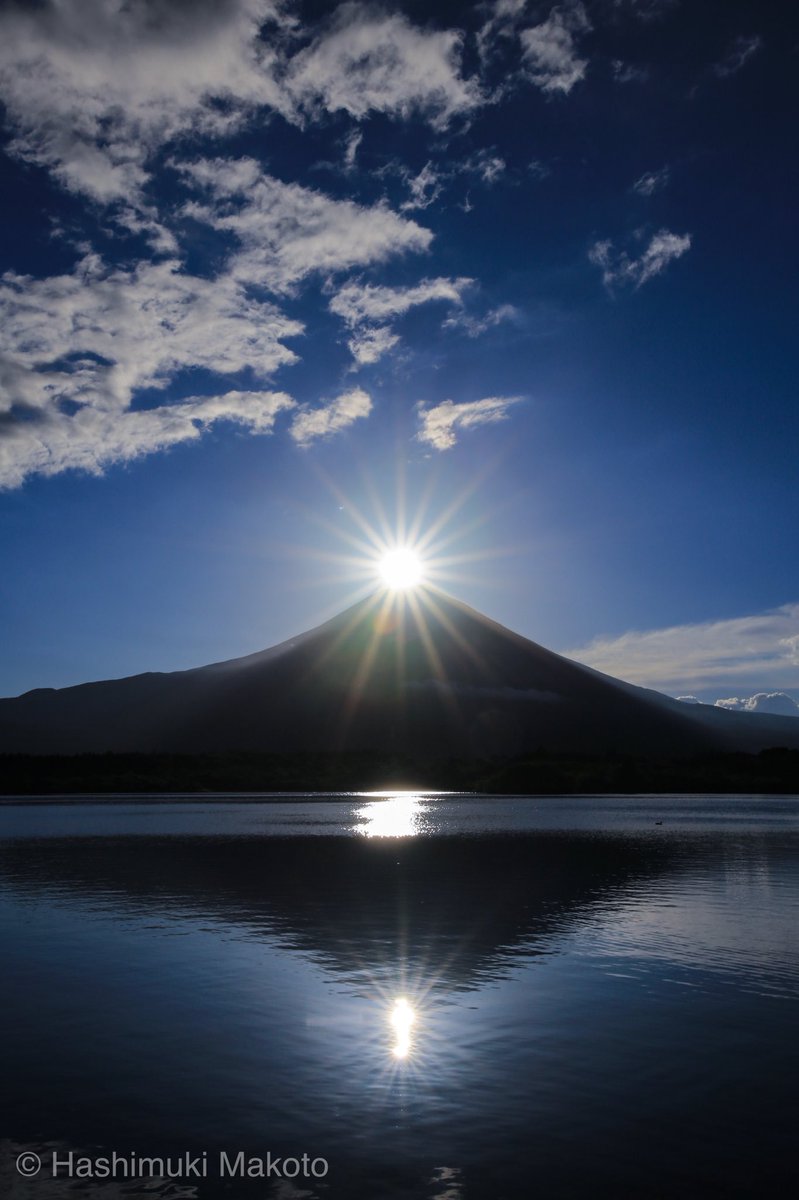 新 富士山景 橋向 真 Hashimuki Makoto 向日葵と天の川 ダブルダイヤモンド富士 の待ち受けを置いておきますね 皆さんいつもありがとうです 今日で41歳になってしまいました あっという間に50になりそうで怖いw 富士山