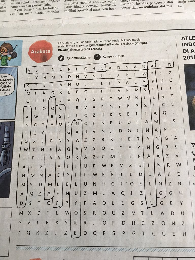 Iseng menyusun #acakata @KompasKlasika