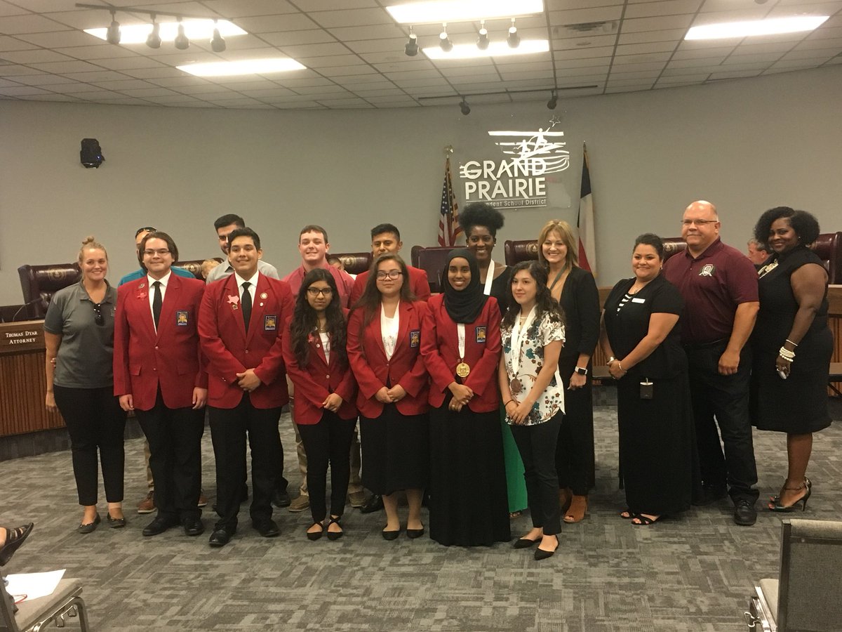 CTEinGPISD's tweet photo. Congrats to the CTE Students &amp; Advisors who were recognized for competing at Nationals in CTSO’s over the summer! https://t.co/LEUYYFOIpR
