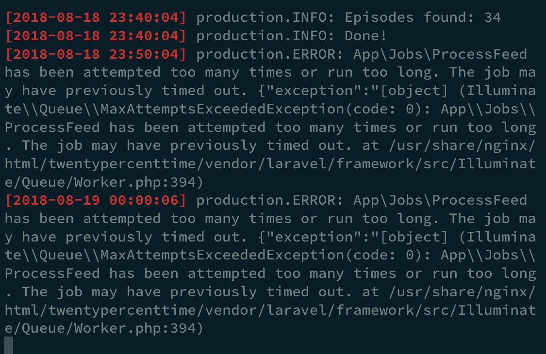 jakebathman's tweet image. Tired of seeing your stack traces in laravel.log? Set up a little filter alias for yourself 🦄
Enjoy: gist.github.com/jakebathman/a1…