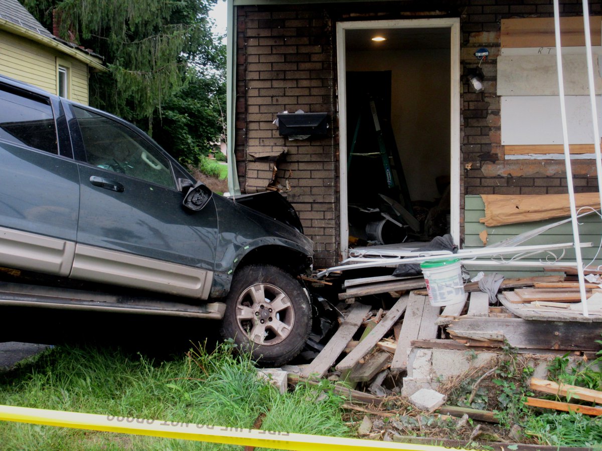 katetheskate91's tweet image. Truly amazing no one was seriously hurt or even killed in this crash on E. Hallam in #WashPa. The homeowner, Richard Cox, had been sitting on that white and green bucket on the porch when the SUV struck his house. "I could touch that car--that's how close it was to me."