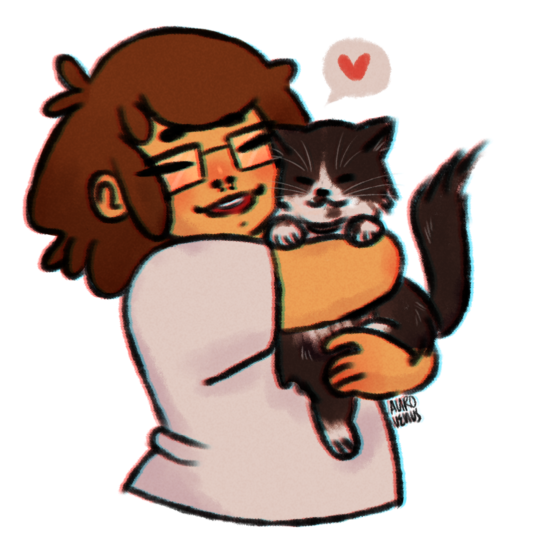 aurovenus's tweet photo. me: makes art account/s
also me: never f*ucking draws ever

anyway heres me w my best friend https://t.co/LNCwkBBPNN