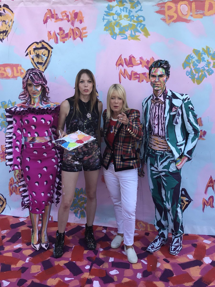 Jillsfoodtravel's tweet photo. Only in @LoveBevHills #BOLDH tonight has @AlexaMeadeArt painting on live models in front of @paleycenter. Come see this fascinating one of a kind art experience. https://t.co/nuhwVXwcSM