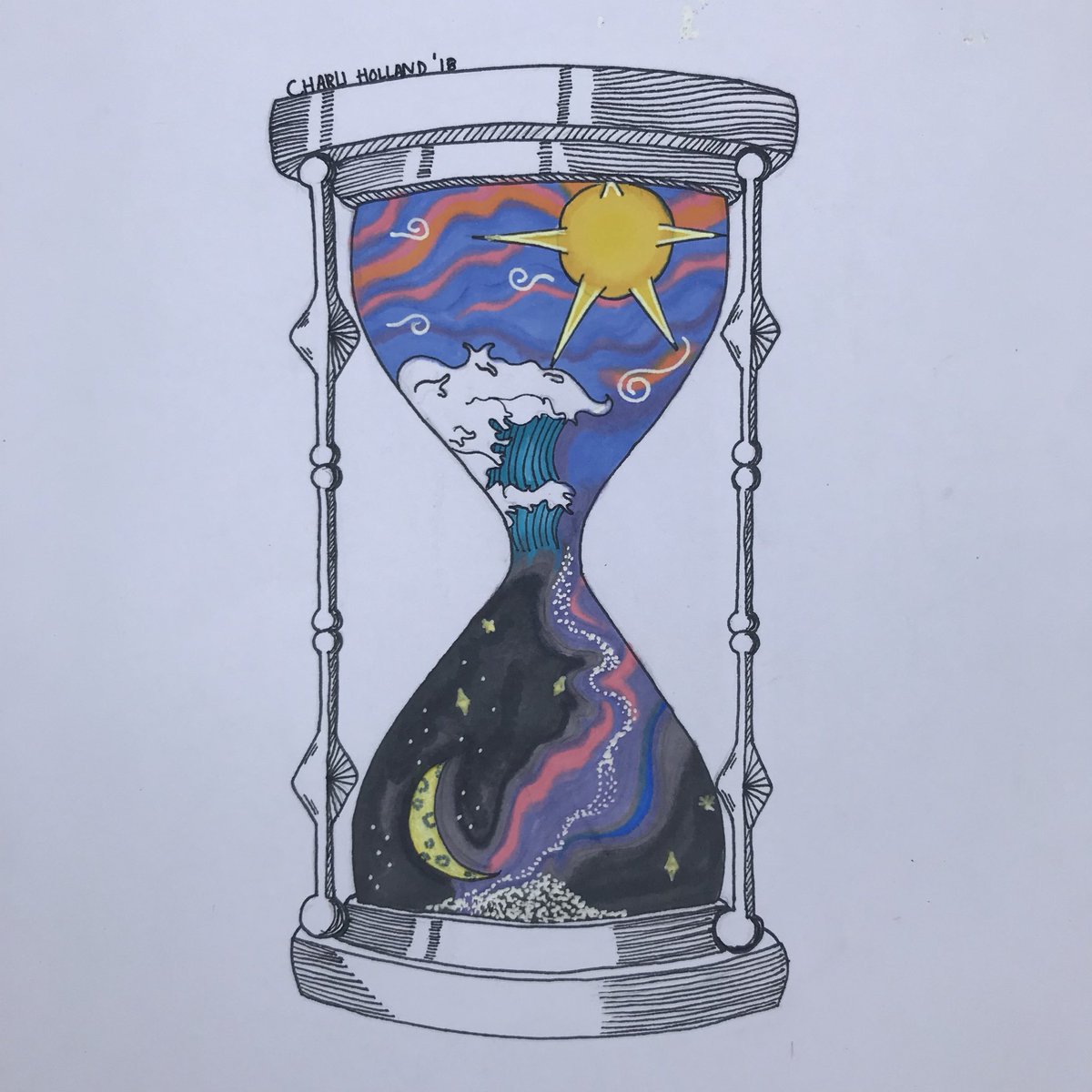 onesoftvegan's tweet photo. Who’s to say it’s not a simulation?!?! #sharpie #prismacolor #inkkkkkk #ARTTTT https://t.co/PgkSNYYakv
