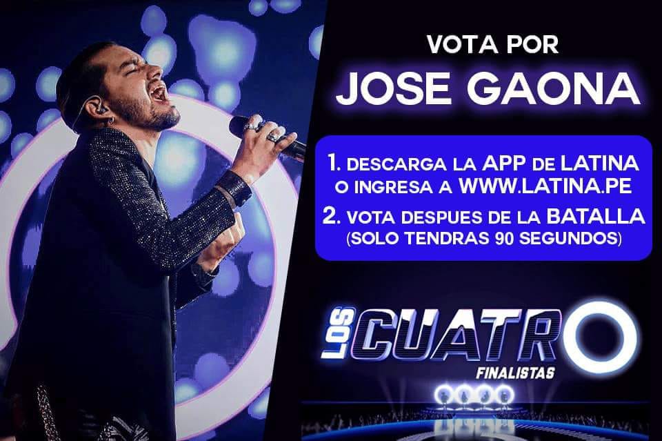 Kasu1502's tweet photo. El mejor #PeruVotaPorGaona #LosCuatroFinalistas https://t.co/dp9QZXGlrt