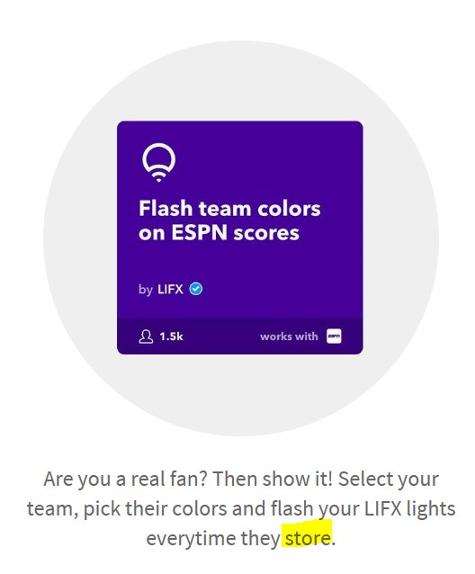 DGolemi's tweet photo. @LIFX Just buying some awesome lights this afternoon and came across some humorous typos I thought I'd "illuminate" for you. Happy to keep you guys on point! https://t.co/8dDPbcMTO9