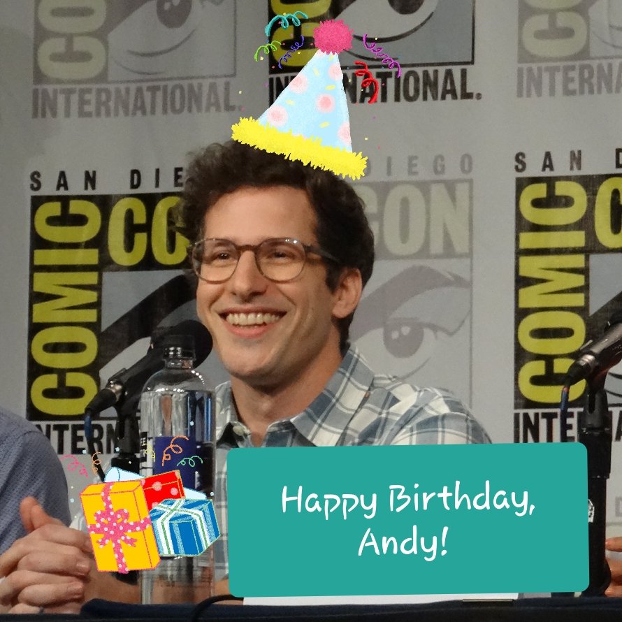  Happy Birthday, Andy Samberg! You rule! 