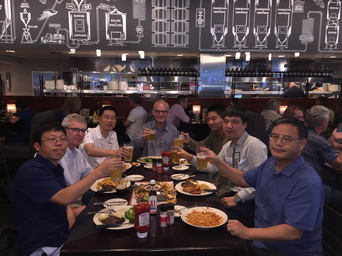 ArgonneHEP's tweet photo. The High Energy Physics Division welcomed our colleagues from IHEP Beijing for discussions on the science of the Cosmic Microwave Background radiation and treated them to some real American food! https://t.co/OduyqjgzGe