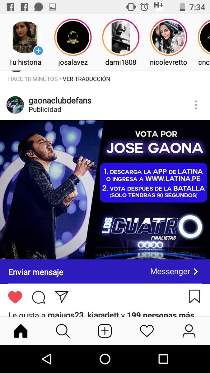 MarianCastroCha's tweet photo. #PeruVotaPorGaona   apoyemos a este gran talento peruano. Hoy no se pierdan el programa desde las 10 pm. ❤️🤘🤘 https://t.co/jCCK3ylJ8a