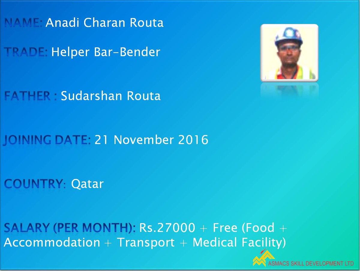 AsmacsSkill's tweet photo. The #Story that Inspired us. The Story of Anadi Charan Routa earning 27000/- Monthly
#SuccessStories #successful #AsmacsSkill https://t.co/ujg8044wwK
