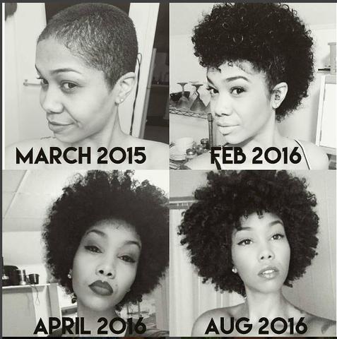Black hair is sometimes described as "growing slowly," which isn't true. It *gains length* slowly, since it grows in a spiral. So, many women fret about months to years of short-short hair.
