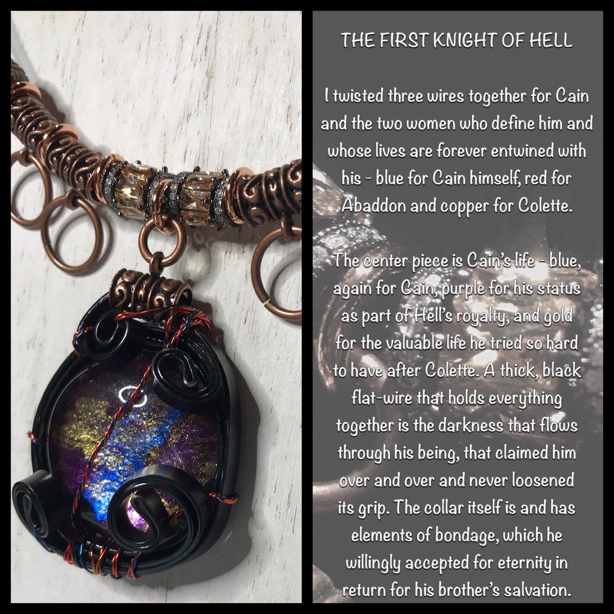 RaygunsAndRust's tweet photo. Day 5 of my #WeekOfCain:
THE FIRST KNIGHT OF HELL -
#Cain #SPNFamiIy #Supernatural https://t.co/LsL1hAeyRq