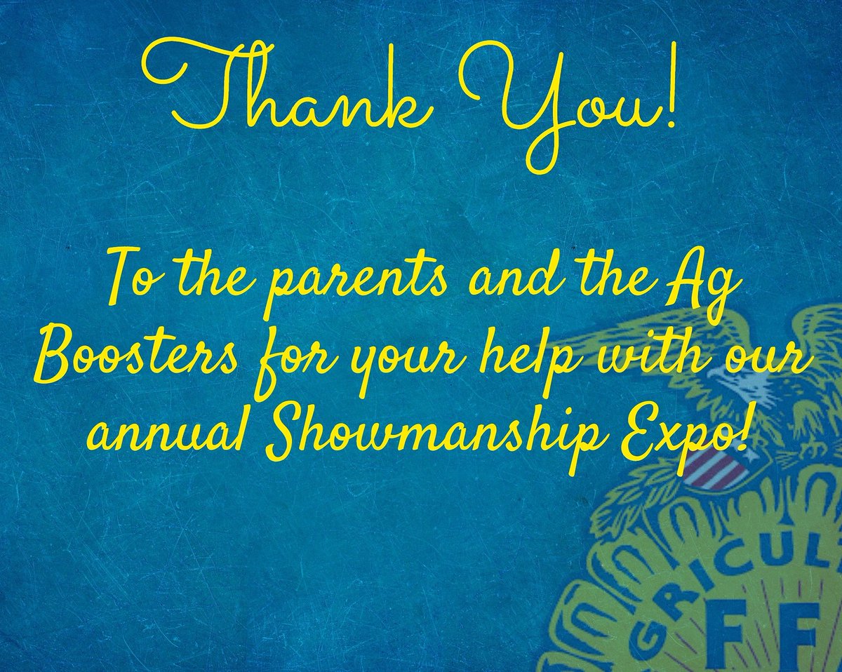 Thank you! #Agboosters #Agparents #wascoffa