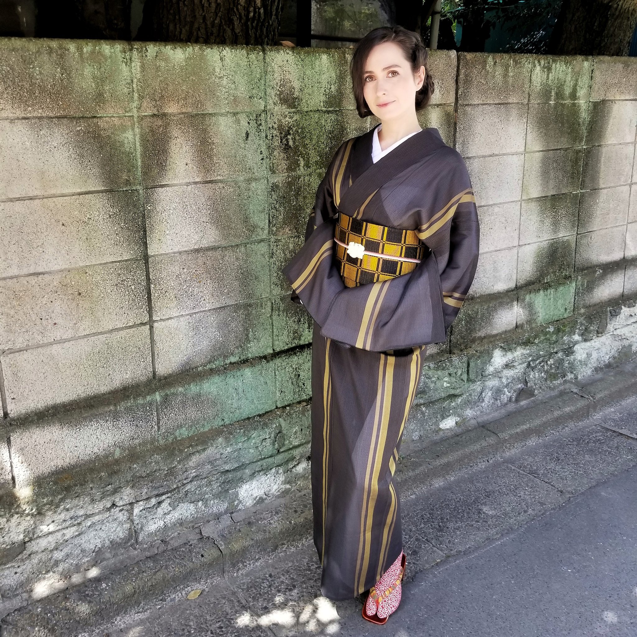 春色3カラー✧ 黄八丈 半幅帯 帯 着物 - 通販 - www.bonkulovic.com