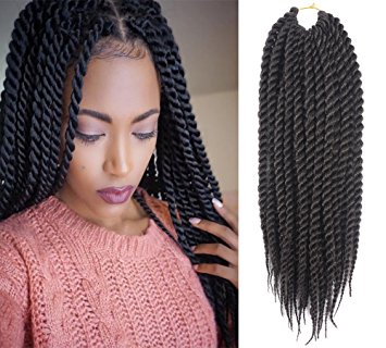 Twists need to be refreshed/re-twisted maybe every 7-to-10 days, making them labor-intensive for a few hours 3-to-4 times monthly, especially as they grow longer. And they're not to be confused with "Senegalese twists," which are braid-like hair extensions that simulate the look.