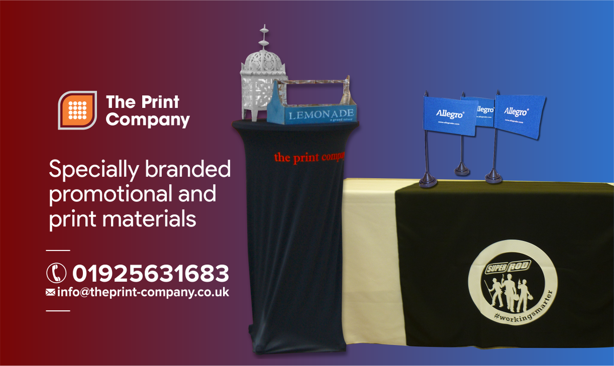 PrintCompanyNW's tweet image. We have an amazing range of #Promotional #merchandize from tablecloths, poseurs, deckchairs, disposable paper, beanbags, tableflags, backgdrops, wall hangings, lecture covers, and you name it! Give us a call today! #WorldPhotoDay