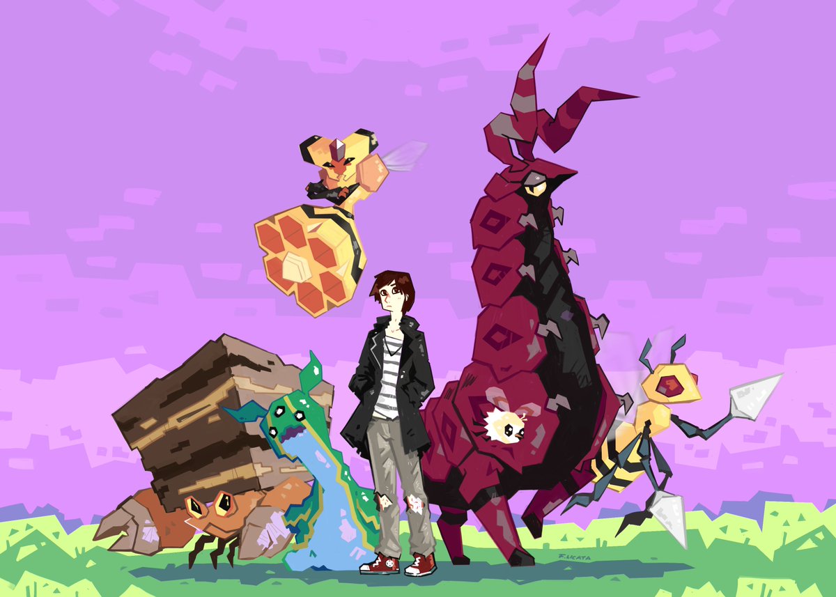 Rodarounet's tweet image. Mon #gymleadersona de type 🐞!
Je l&apos;avais commencé y&apos;a des mois et je me suis enfin décidé à le finir 😅
Et je place quand même Tritosor parce que c&apos;est un de mes petits préférés 🐌
#bugtype #pokémon #crustle #gastrodon #vespiquen #scolipede #cutiefly #beedrill