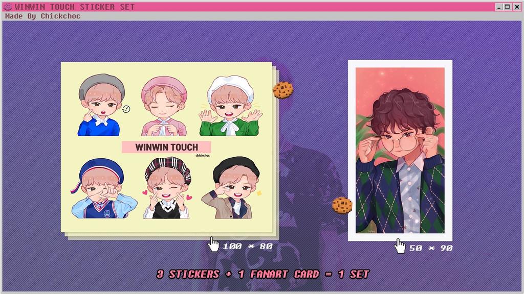 Chansumin1's tweet photo. Anyone want to buy this #WINWIN Set?
Coment: YES if you want to buy it
Alguien quiere comprar este set de WINWIN?
Comenta: SI. Si quieres comprar
3 stickers + 1 fanart card = 2.50 EUR
#NCT #NCTtouch #NCT2018 #NCT127 https://t.co/sDvcigWhIq