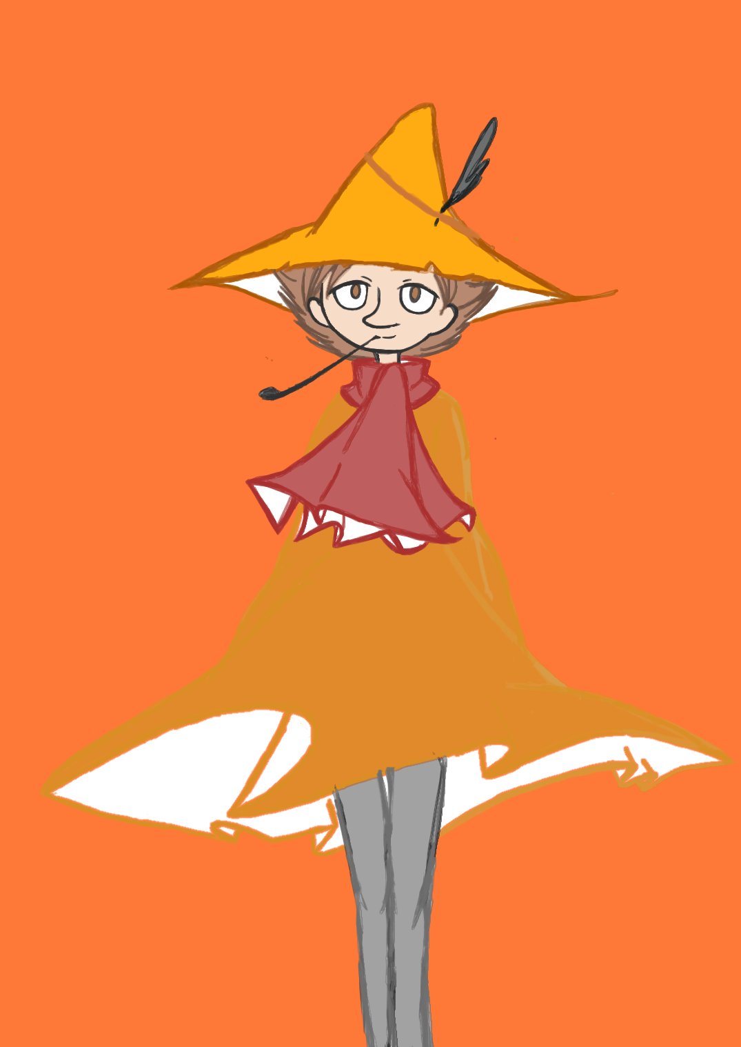 ネムイ 絵描き 今日描いた新さん なんか新さんは秋が似合う感じがします 焼き芋おすそわけしたい 新スナフキン スナフキン イラスト T Co Z6gtn4dfhw Twitter