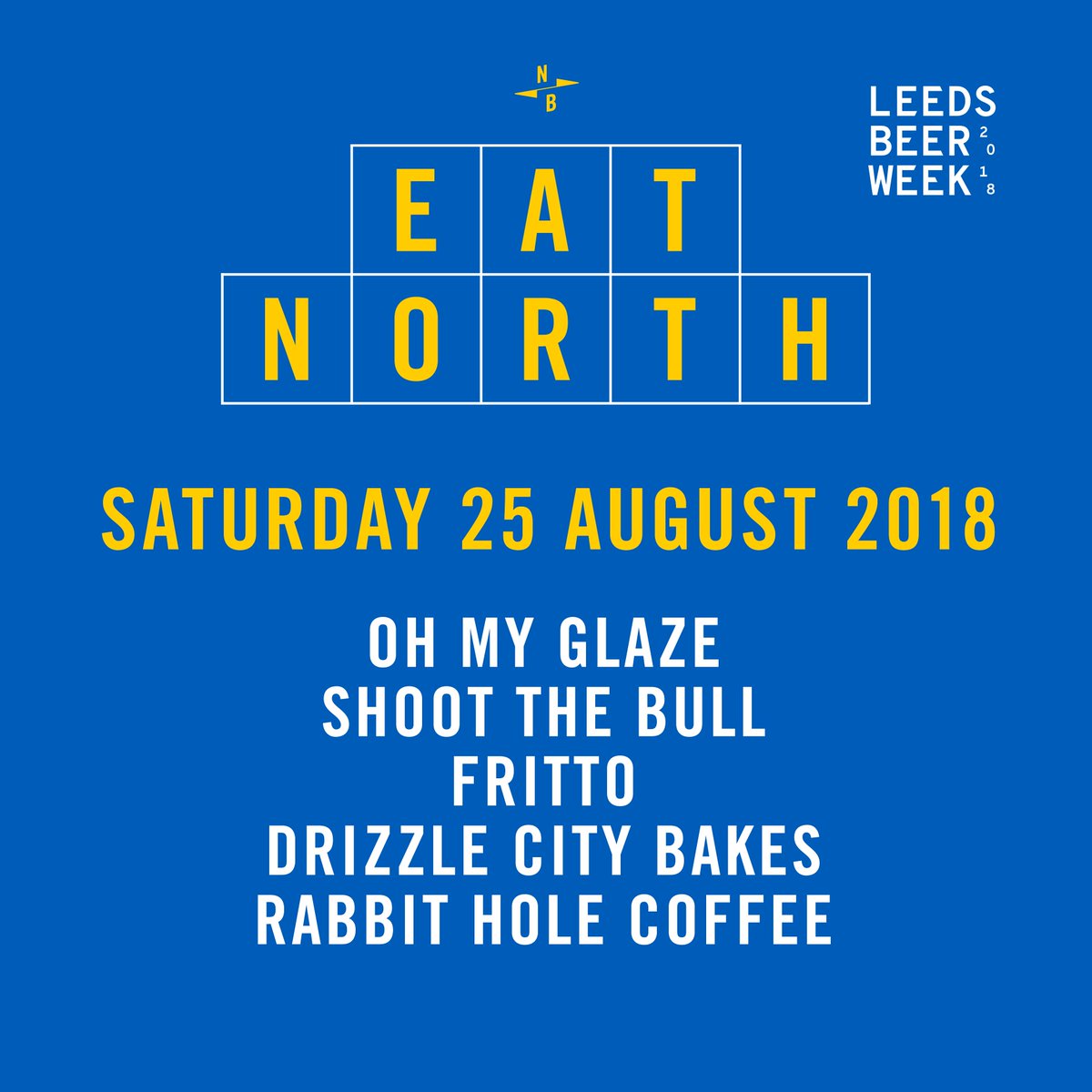 🚨 COMPETITION 🚨

FOLLOW US and RETWEET for this👇🏼 HUGE prize...

Who fancies FOOD from our 4 traders PLUS 6 BEERS from <a href="/NorthBrewCo/">North Brewing Co</a> at #EatNorth this Saturday 25th August, a @LeedsBeerWeek special? 

See the event HERE: buff.ly/2Bc5svx

Winner announced Friday midday!
