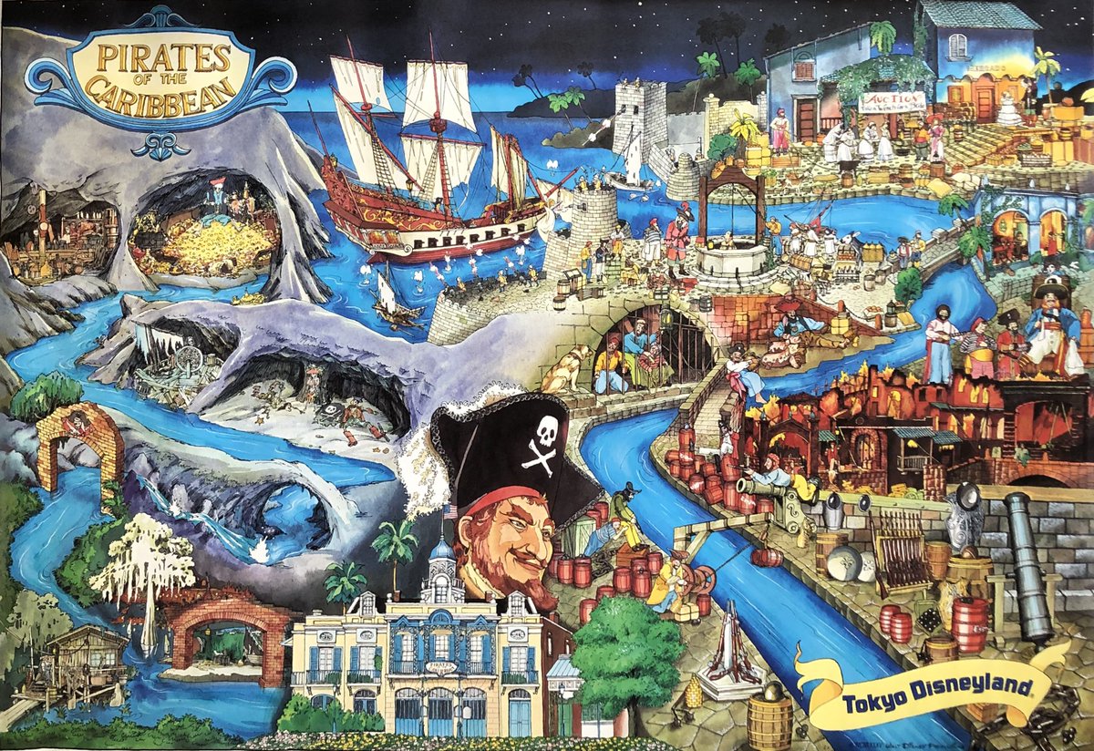 東京ディズニーランドて開園当初販売されていた、カリブの海賊内部が