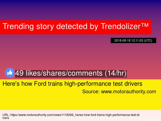 autolizer's tweet image. Here's how #Ford trains high-performance #testdrivers #trackcar #ShelbyGT350 #Mustang cars.trendolizer.com/2018/08/heres-…