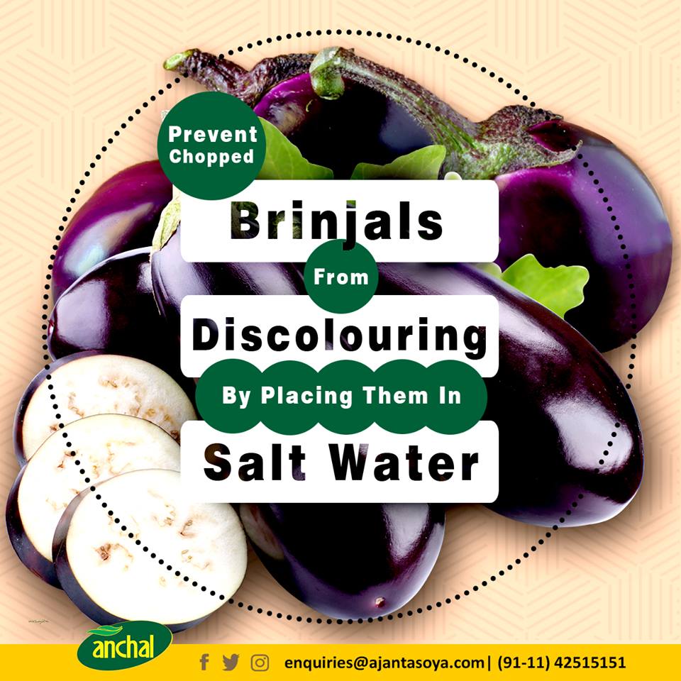 AjantaCares's tweet photo. Worried about preserving food?? Here is a handy kitchen hack for Brinjals.
#AnchalTips #kitchentips #easykitchentips #cookingtips #foodtips https://t.co/F3WelTCRYH