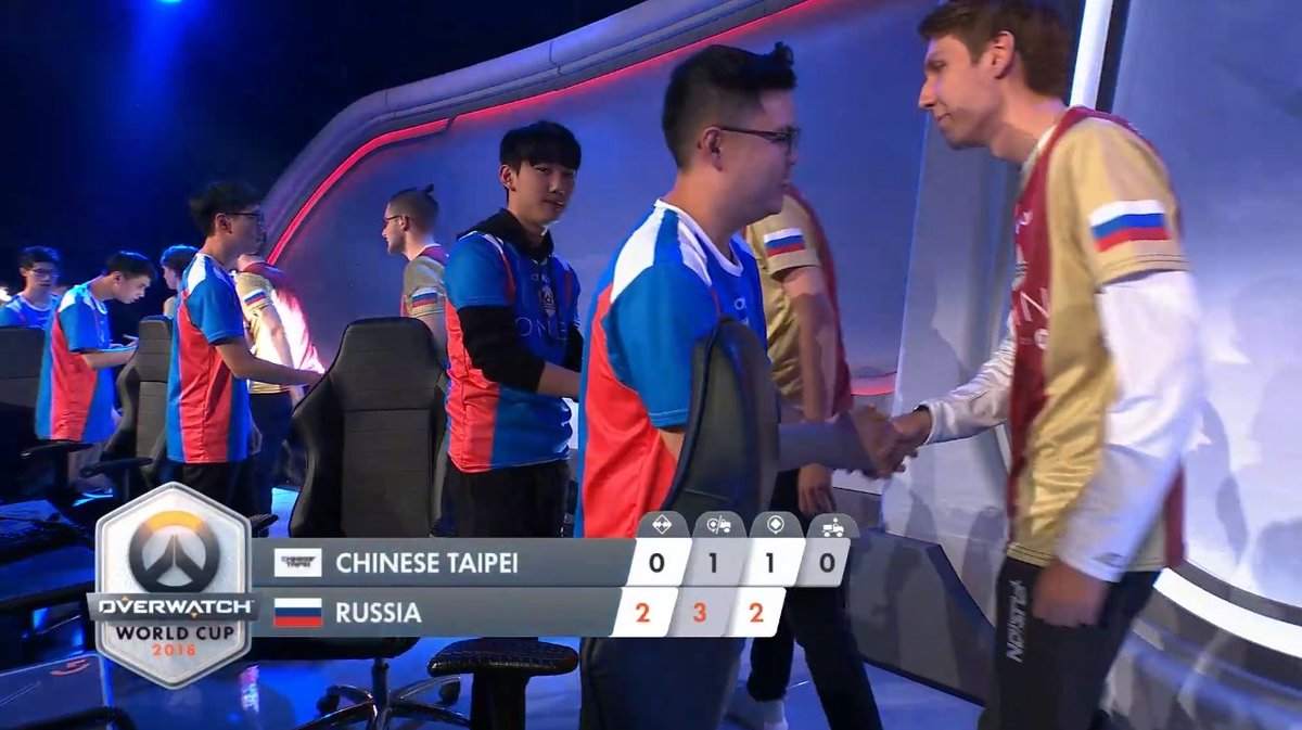 Another victory for Team Russia! GG <a href="/ChineseTaipeiOW/">TW1LIGHT FORMOSA 🇹🇼 #OWWC2023</a>!

Team Russia 4:0 Team Chinese Taipei 

#OWWC2018 #ForMotherRussia