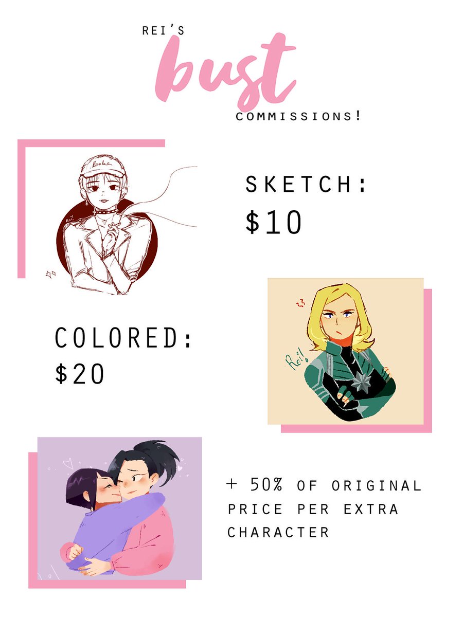 riicolato's tweet photo. COMMISSIONS ARE NOW OPEN!! ✨💖

my family's really tight on money rn n ive always wanted to open one so here it is!! feel free to dm me for more details💕

rts are appreciated! https://t.co/BTxJGlezue