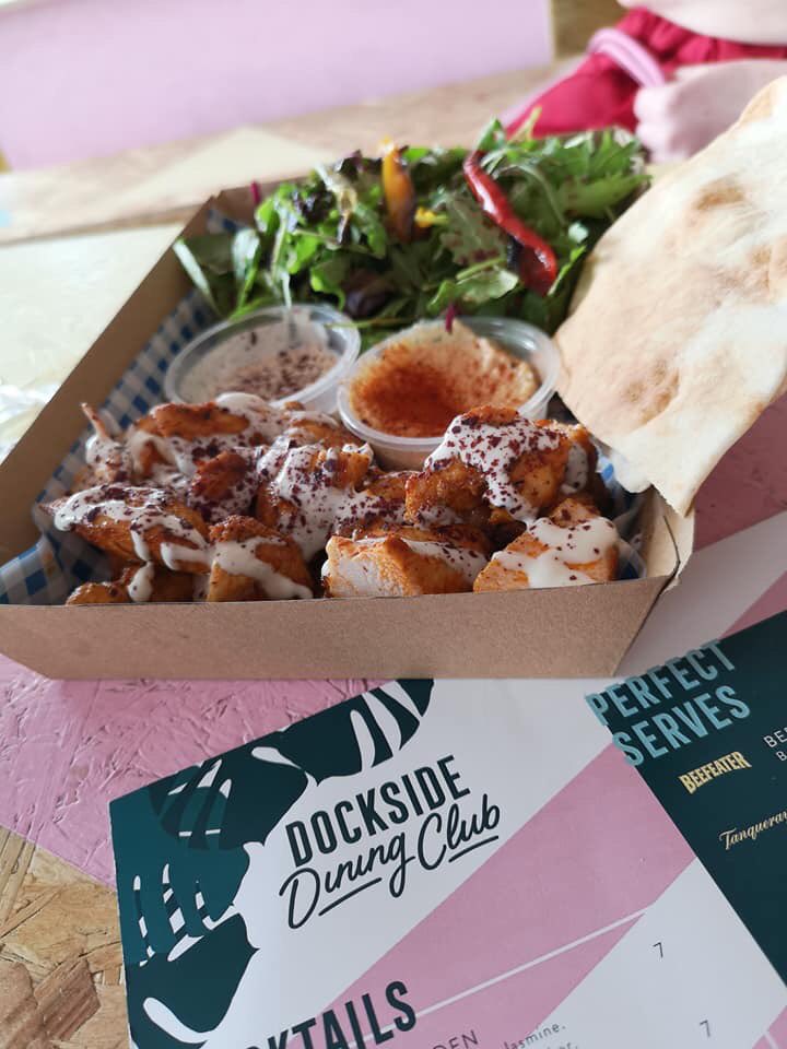 Love island star Josh Denzel joined us for lunch yesterday. Sampling amazing food and the tunes of Dharma Collective  on a sunny Saturday Afternoon! Who will be with us today? 🤨🤔